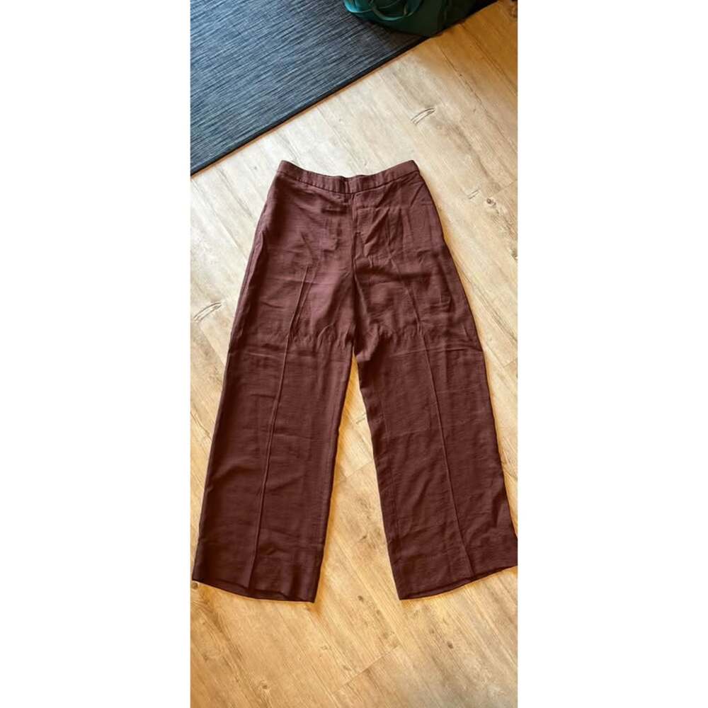 New with tags brown wide leg pants H&M US 6 EUR 36